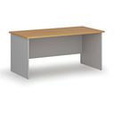 Bürotisch PRIMO GRAY, 1600 x 800 mm, grau/Buche