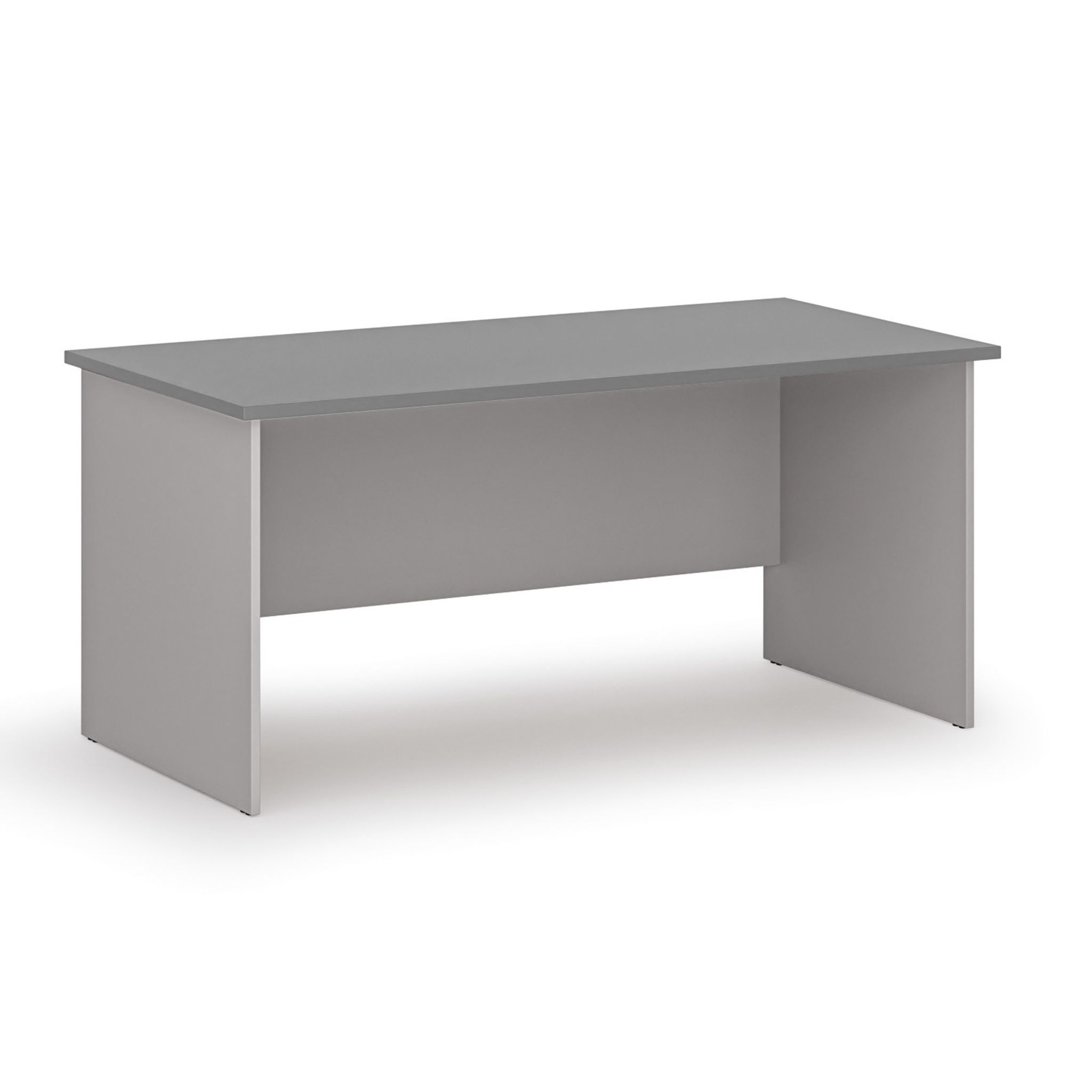 Bürotisch PRIMO GRAY, 1600 x 800 mm, grau/Graphit