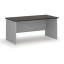 Bürotisch PRIMO GRAY, 1600 x 800 mm, grau/Wenge