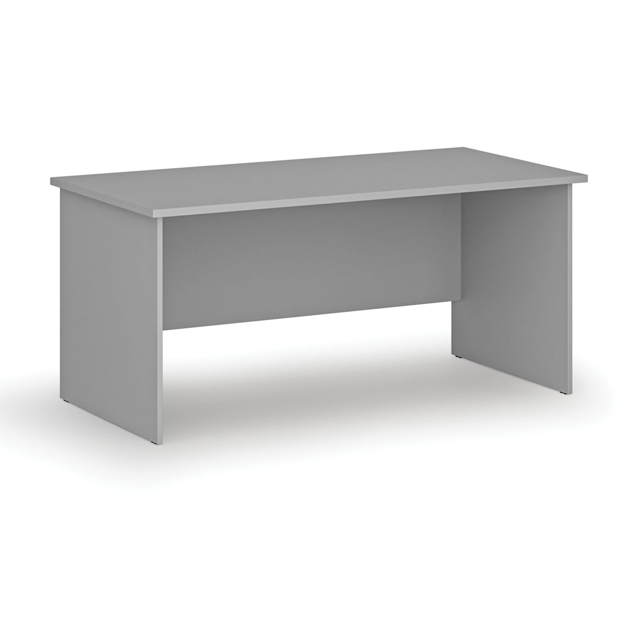 Bürotisch PRIMO GRAY, 1600 x 800 mm, grau