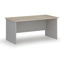 Bürotisch PRIMO GRAY, 160x80 cm, grau/naturfarbenes Eichenholz