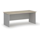 Bürotisch PRIMO GRAY, 180x80 cm, grau/naturfarbenes Eichenholz