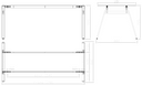 Bürotisch PRIMO SIGMA, 1800 x 900 mm, graues Untergestell, Graphit