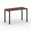 Bürotisch PRIMO SQUARE 120x60 cm, schwarzes Metallgestell, Kirschbaum