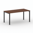 Bürotisch PRIMO SQUARE 160x80 cm, schwarzes Metallgestell, Kirschbaum