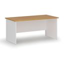 Bürotisch PRIMO WHITE, 1600 x 800 mm, Weiß/Buche