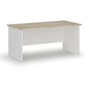 Bürotisch PRIMO WHITE, 160x80 cm, Eiche weiß/natur
