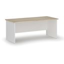 Bürotisch PRIMO WHITE, 1800 x 800 mm, weiß/natur Eiche