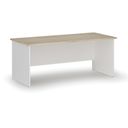 Bürotisch PRIMO WHITE, 180x80 cm, weiß/natur Eiche