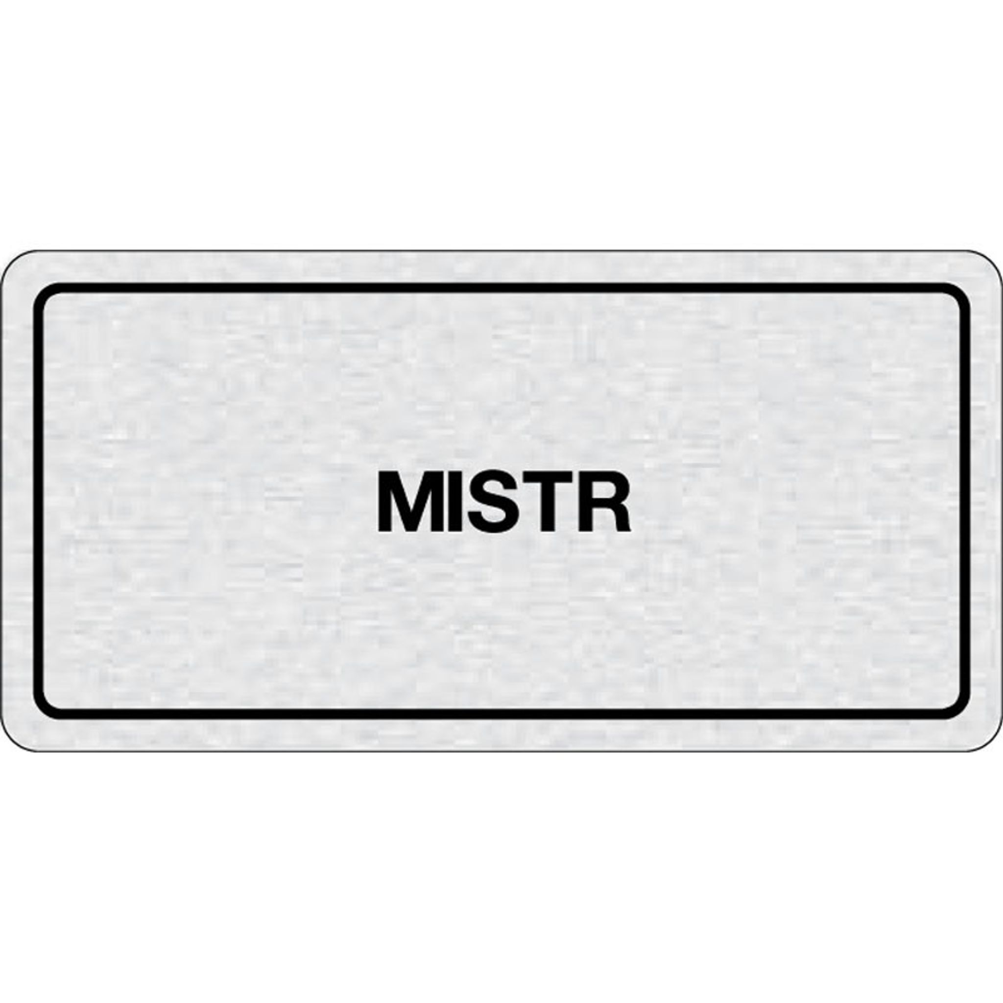 Cedulka na dveře - Mistr