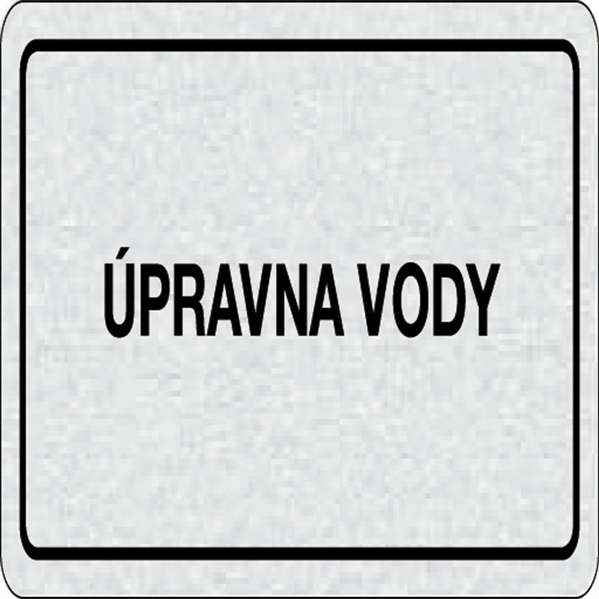 Cedulka na dveře - Úpravna vody