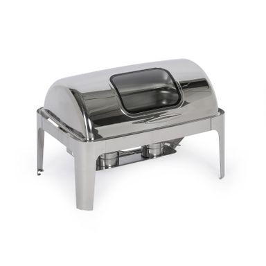 Chafing Dish mit Rolltop-Deckel mit Sichtfenster, 635 x 425 x 440 mm, 9 l