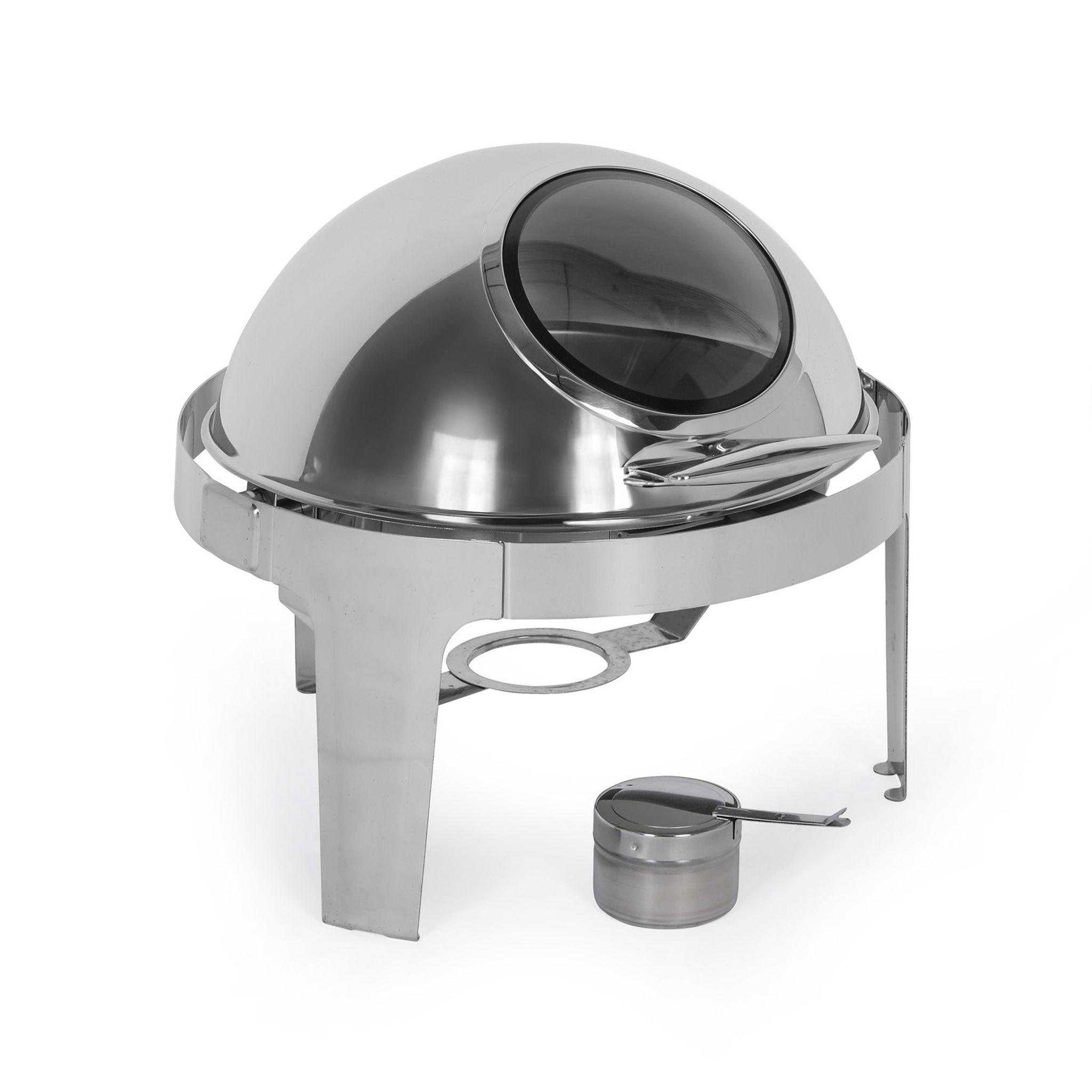 Chafing Dish rund mit Fenster, 477 x 468 x 448 mm, 6 l