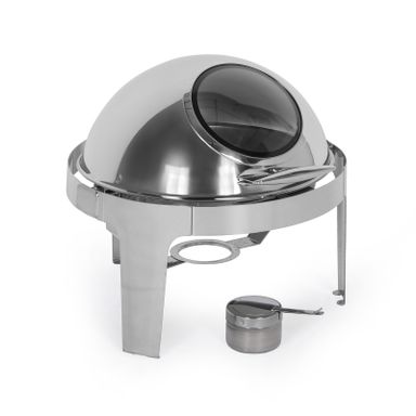 Chafing Dish rund mit Fenster, 477 x 468 x 448 mm, 6 l