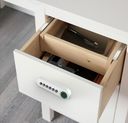 Codeschloss mit Fingerabdruckleser F021, Aluminium, schwarz