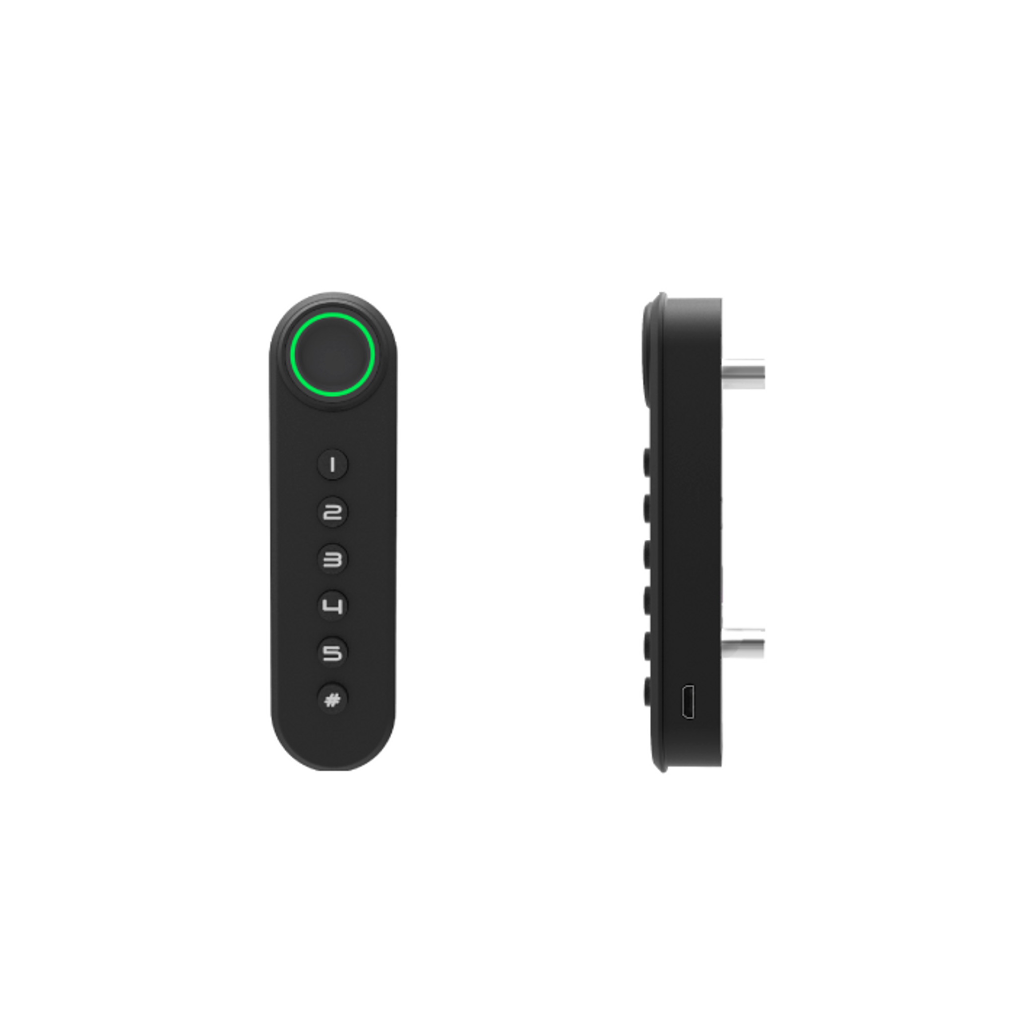 Codeschloss mit Fingerabdruckleser F021, Aluminium