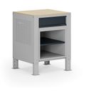 Container G9, 1 Fachboden, 1 Schublade, höhenverstellbar, 675 x 595 x 715-975 mm, grau/Graphit Container G9, 1 Fachboden, 1 Schublade, höhenverstellbar, 675 x 595 x 715-975 mm, grau/Graphit