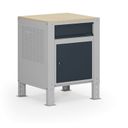 Container G9, 1 Schrank, 1 Schublade, höhenverstellbar, 675 x 595 x 715-975 mm, grau/Graphit Container G9, 1 Schrank, 1 Schublade, höhenverstellbar, 675 x 595 x 715-975 mm, grau/Graphit