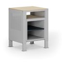 Container G9, 2 Fachböden, höhenverstellbar, 675 x 595 x 715-975 mm, grau/Graphit