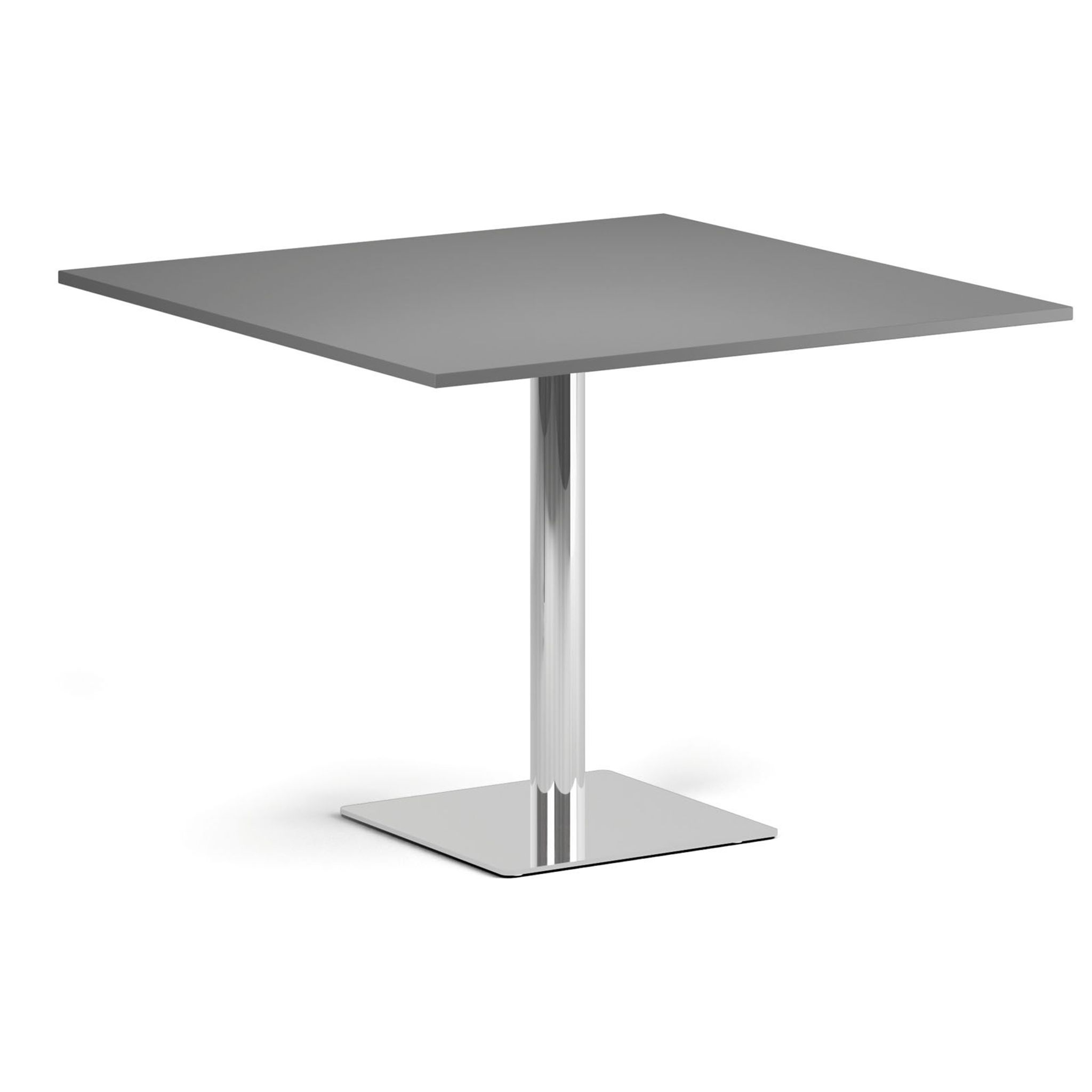 Couchtisch ENZO, 100x100 cm, chrom Fußgestell