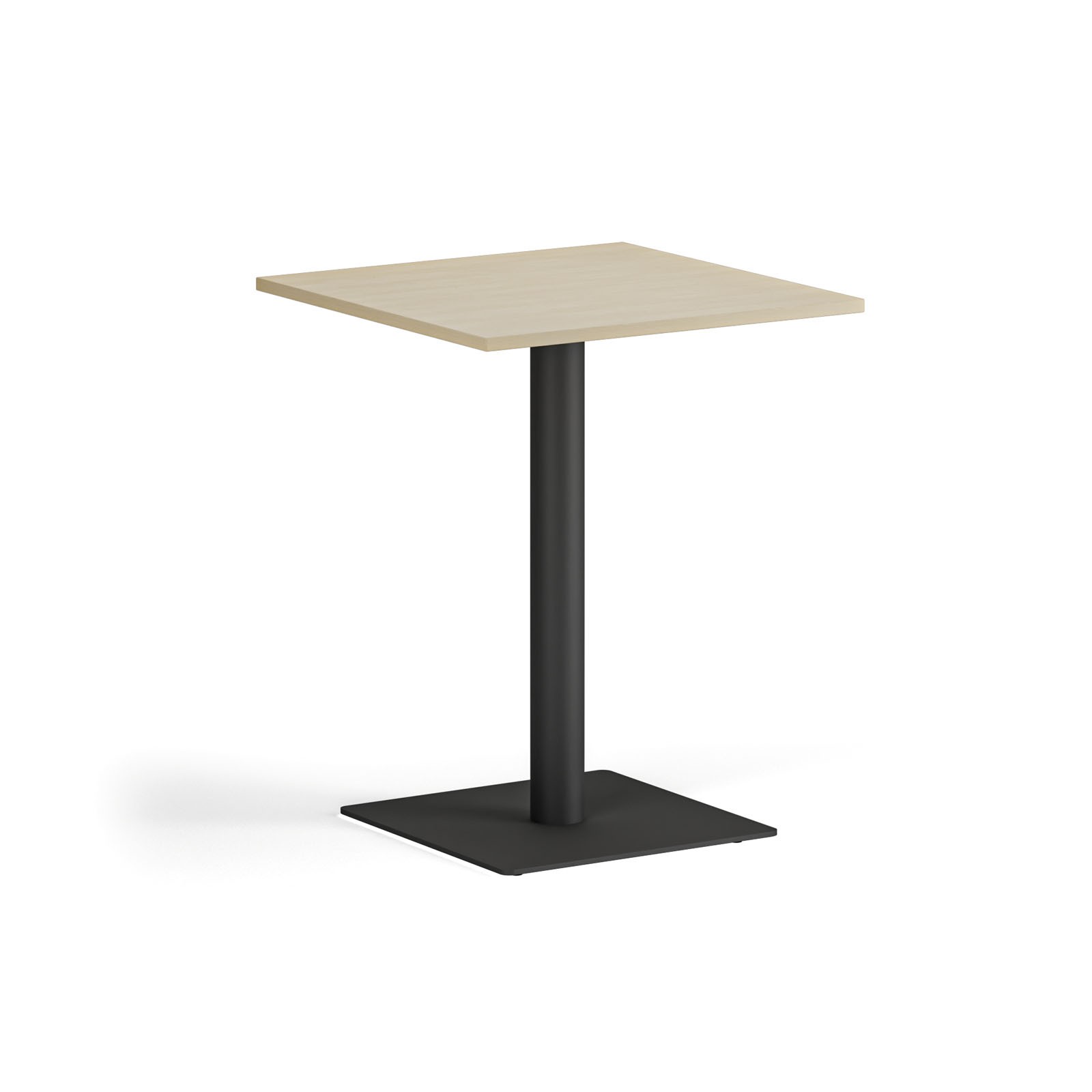 B2B Partner Couchtisch ENZO, 60x60 cm, schwarzes Fußgestell, Birke