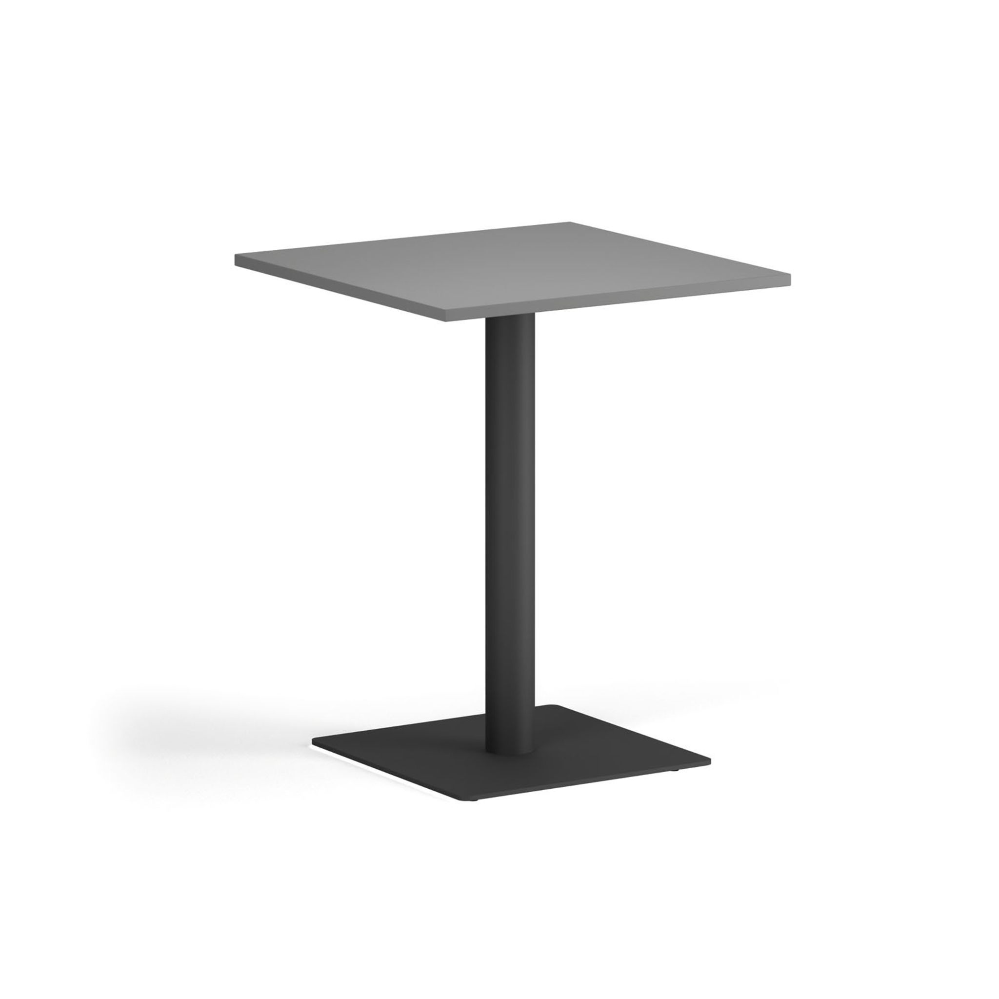 Couchtisch ENZO, 60x60 cm, schwarzes Fußgestell