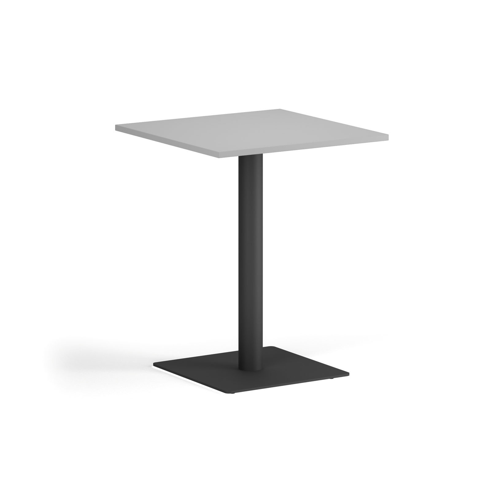 B2B Partner Couchtisch ENZO, 60x60 cm, schwarzes Fußgestell, grau