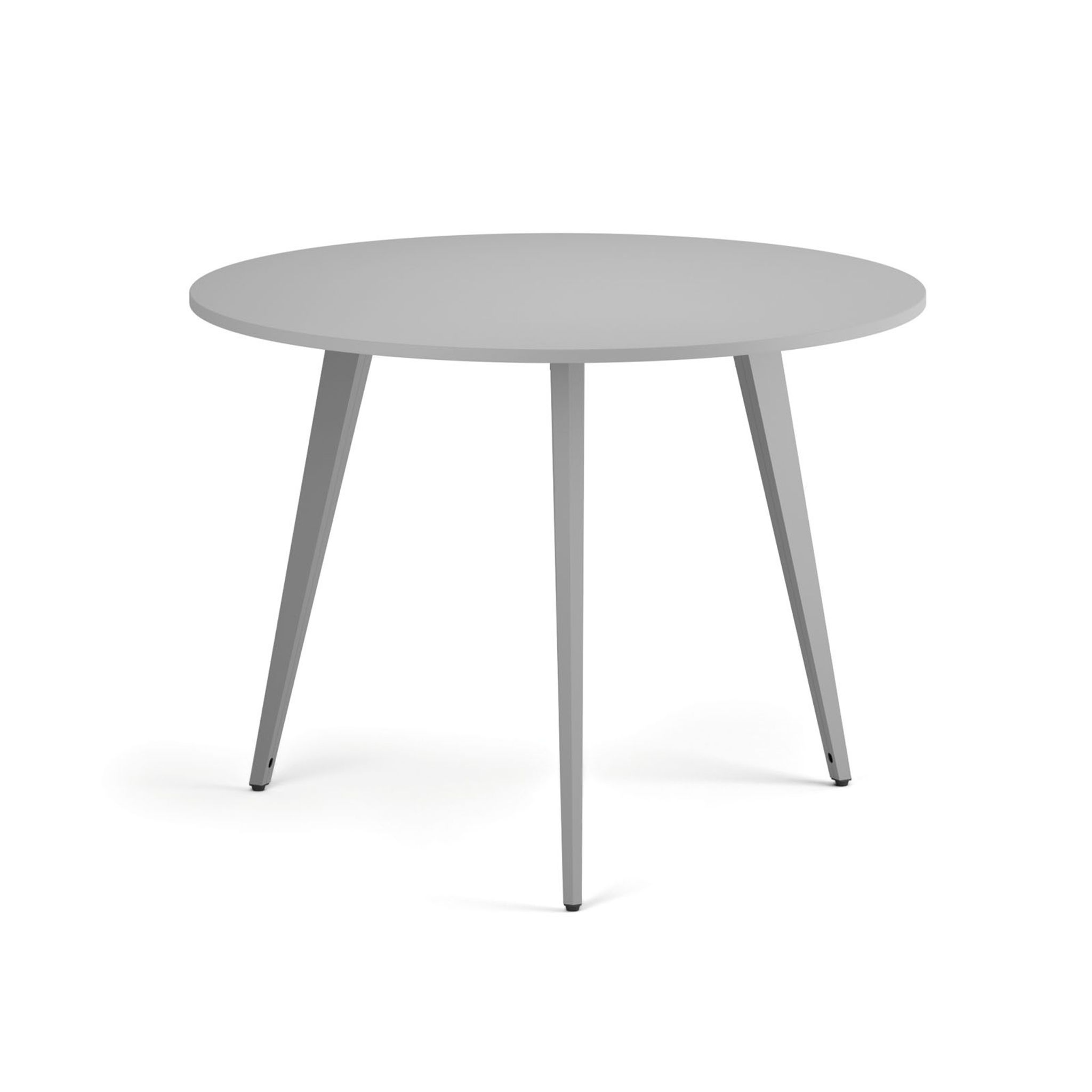 Couchtisch PRIMO VIBE, Durchmesser 100 cm, graues Fußgestell, grau