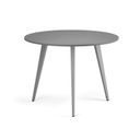 Couchtisch PRIMO VIBE, Durchmesser 100 cm, graues Metallgestell, Graphit