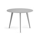 Couchtisch PRIMO VIBE, Durchmesser 100 cm, graues Metallgestell, grau