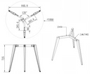 Couchtisch PRIMO VIBE, Durchmesser 100 cm, weißes Fußgestell, Graphit