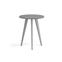 Couchtisch PRIMO VIBE, Durchmesser 60 cm, graues Metallgestell, Graphit