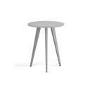 Couchtisch PRIMO VIBE, Durchmesser 60 cm, graues Metallgestell, grau