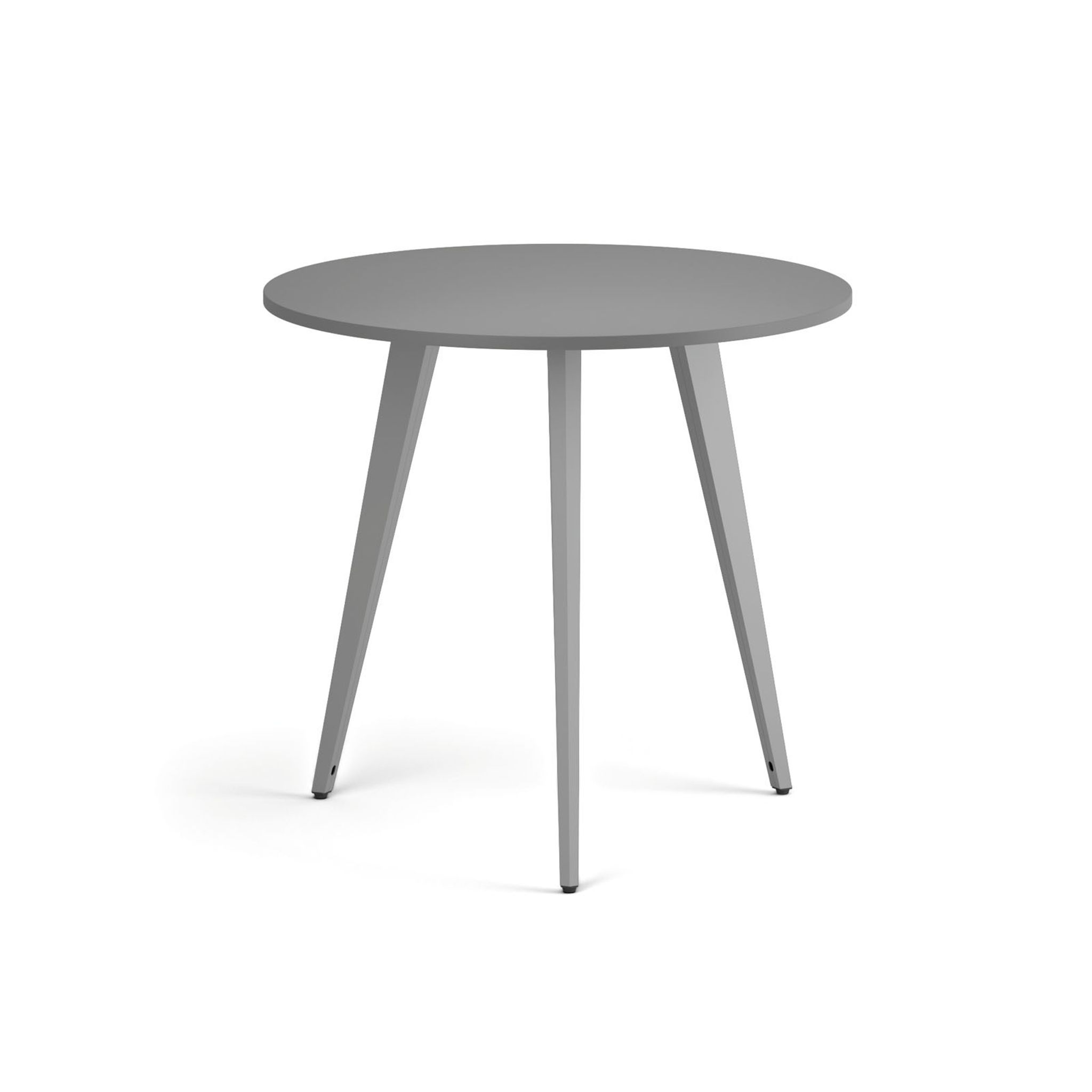 Couchtisch PRIMO VIBE, Durchmesser 80 cm, graues Fußgestell, Graphit