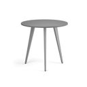 Couchtisch PRIMO VIBE, Durchmesser 80 cm, graues Metallgestell, Graphit