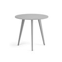 Couchtisch PRIMO VIBE, Durchmesser 80 cm, graues Metallgestell, grau