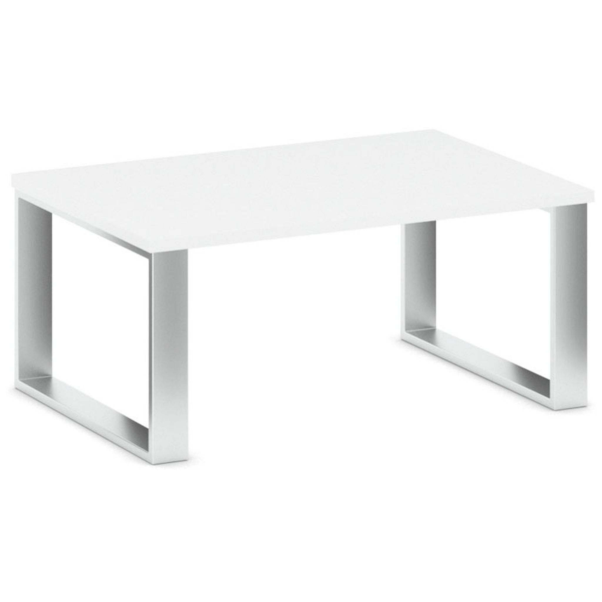 Couchtisch STIFF, 100x68 cm, weiß