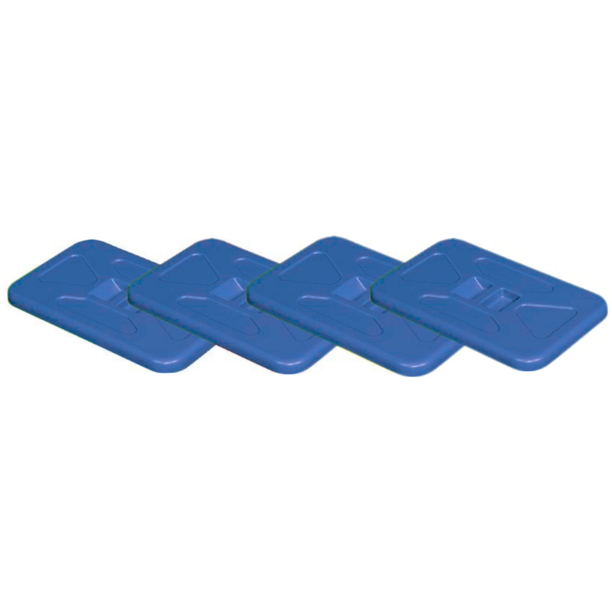 Deckel für 120 L Müllsack - blau