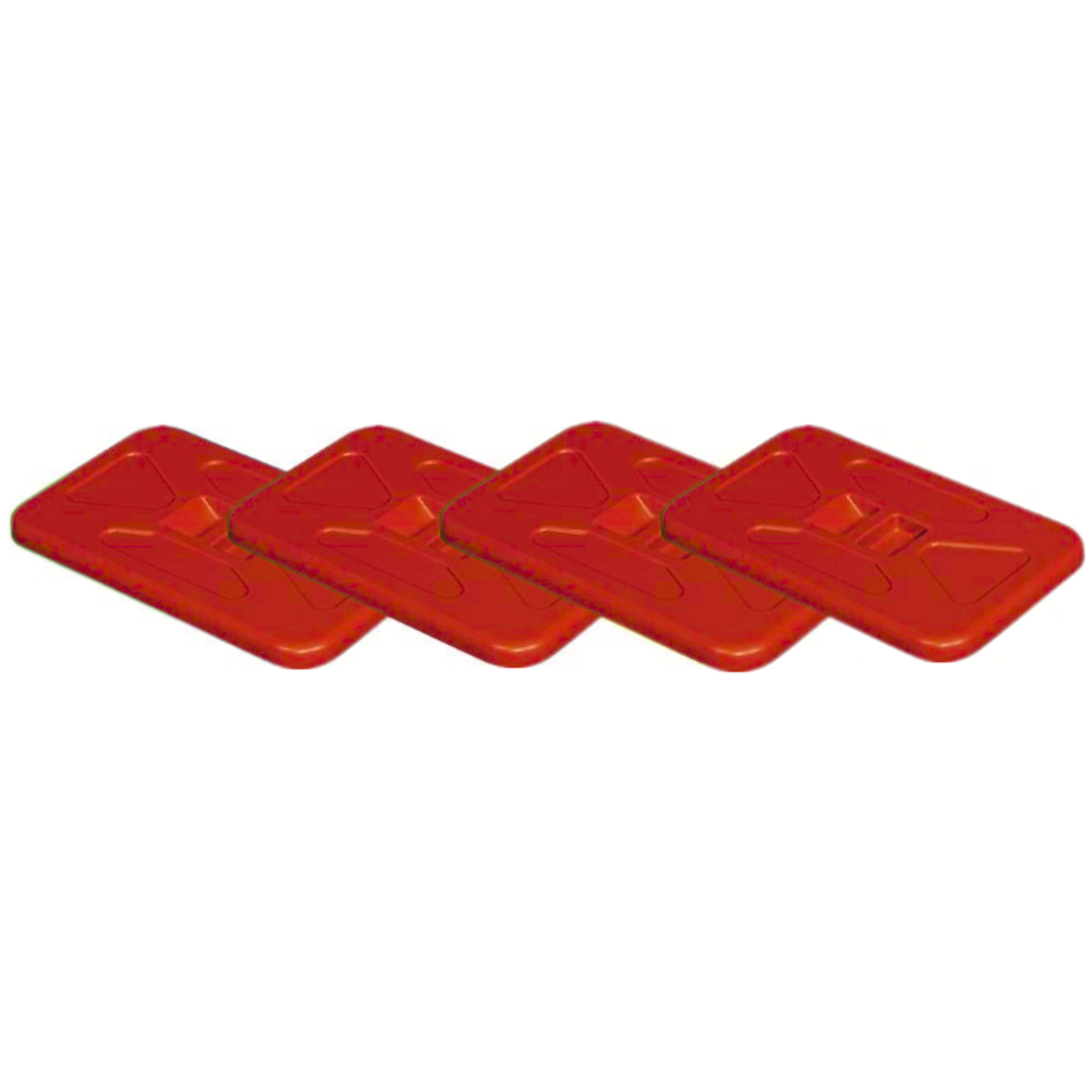 Deckel für 120 L Müllsack - rot