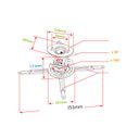 Deckenhalterung für Projektor HS-T218