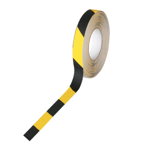 Antirutschband - Grobkorn, 25 mm x 18,3 m, schwarz-gelb