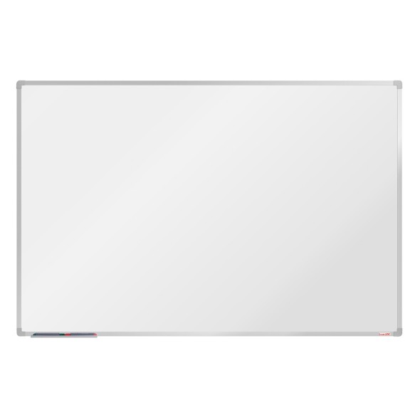 Biała magnetyczna tablica do pisania boardOK 1800 x 1200 mm, anodowana rama