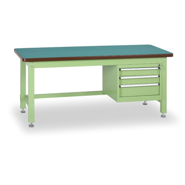 Dielenský stôl GL So závesným boxom na náradie, MDF + PVC doska, 3 zásuvky, 1500 x 750 x 800 mm