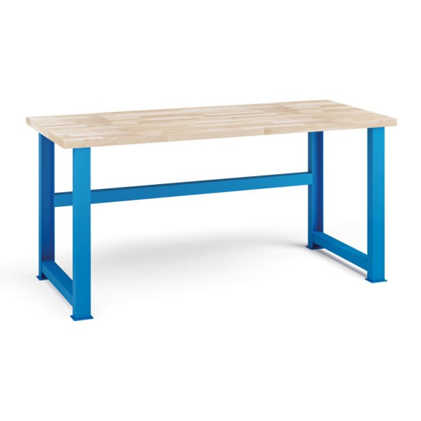 Dielenský stôl KOVONA, buková škárovka, pevné nohy, 1700 mm