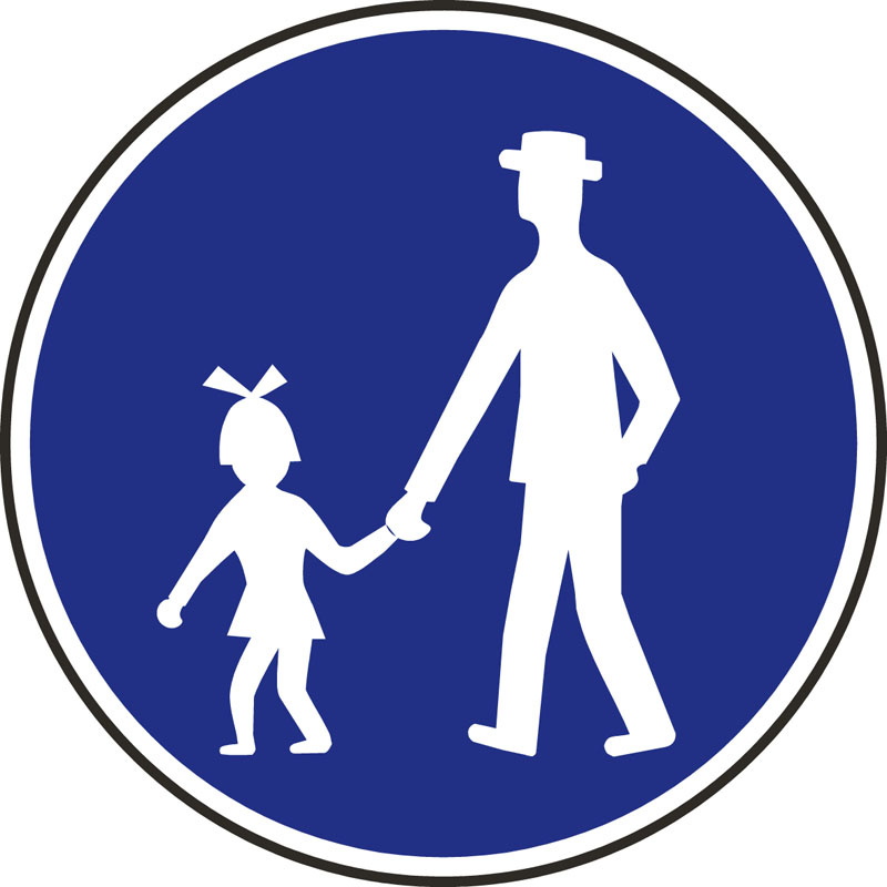 Dopravná značka – Chodník pre chodcov