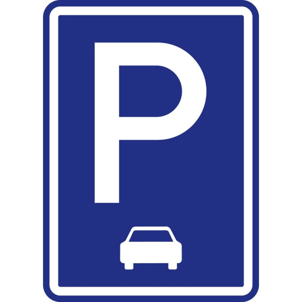 Dopravní značka – Parkoviště podélné stání
