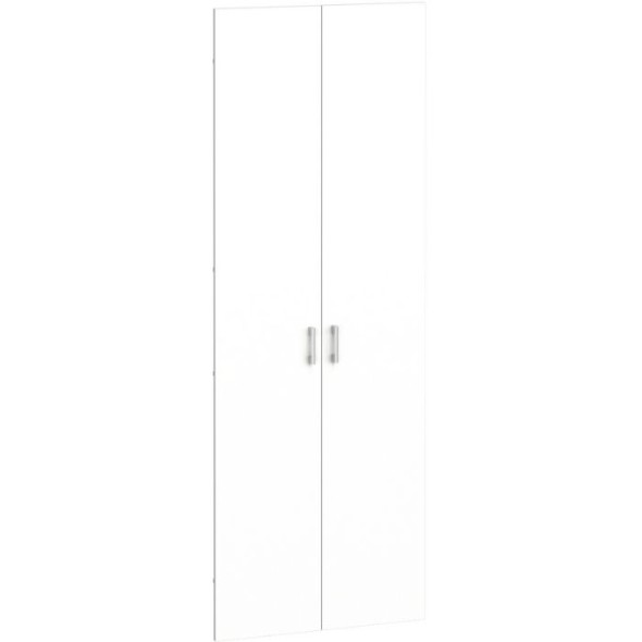 Dvere pre regály PRIMO KOMBI, výška 2206 mm, na 5 políc, biela