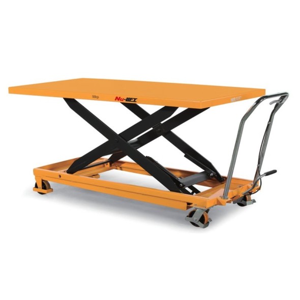 Hydraulivcký zdvíhací stôl TG, nosnosť 1000 kg, zdvih 1360 mm