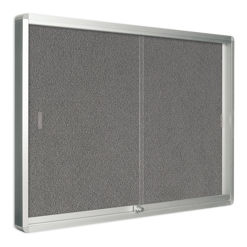 Innenvitrine mit Schiebetüren, Textil, 926 x 661 mm