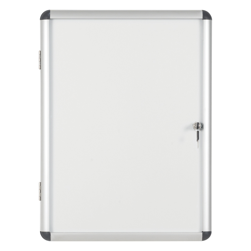 Innenvitrine mit weißer magnetischer Oberfläche, 500 x 674 mm